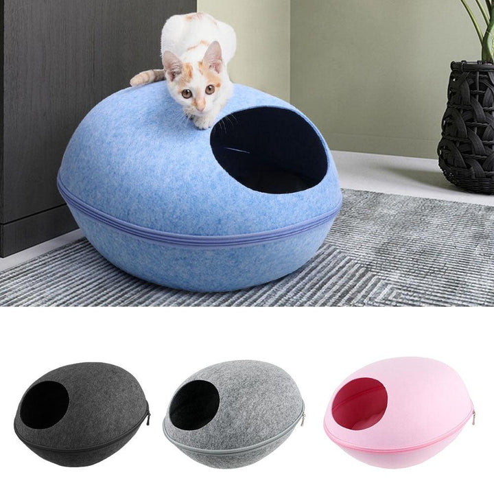 Cama de Gato estilo Cueva - MascotaGadget.com