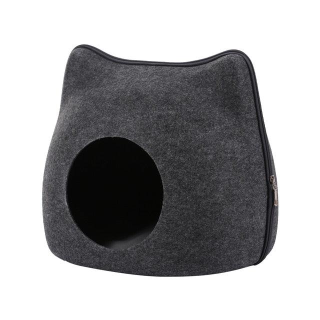 Cama de Gato estilo Cueva - MascotaGadget.com